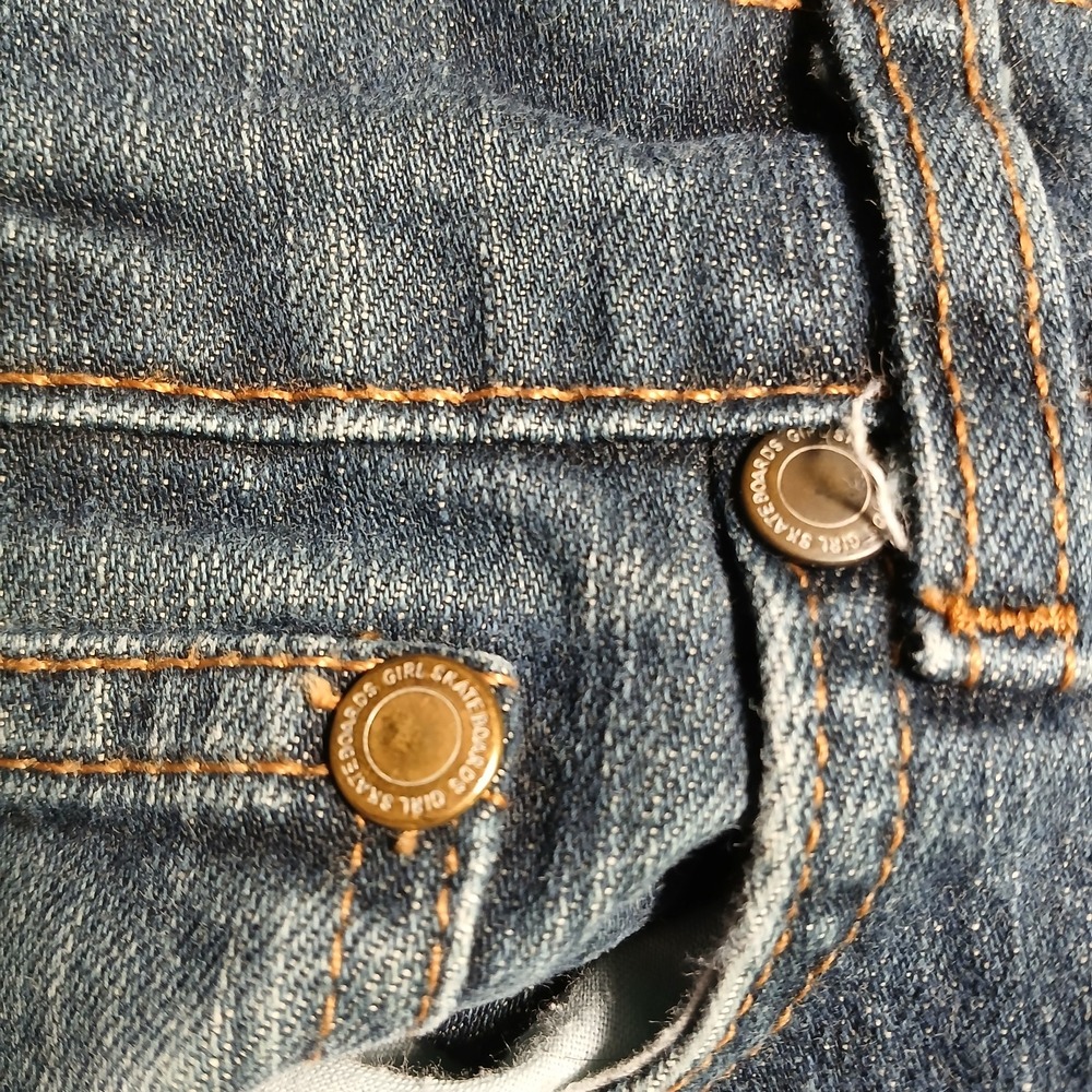 Vtg Girl Skateboards Straight Leg‎ Jeans Men's 36x30 Y2K Skater Distressed JC118 - Picture 11 of 16